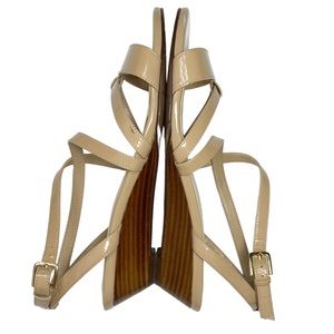 Cole Haan Kierin II Patent Leather Strappy Wedge Sandals Size 6.5